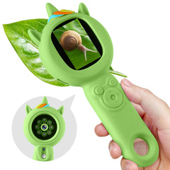 FHskFH Kids Microscope with dual camera design for capturing discoveries.