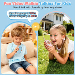 FHskFH Kids Walkie Talkies featuring a voice changer for creative play.