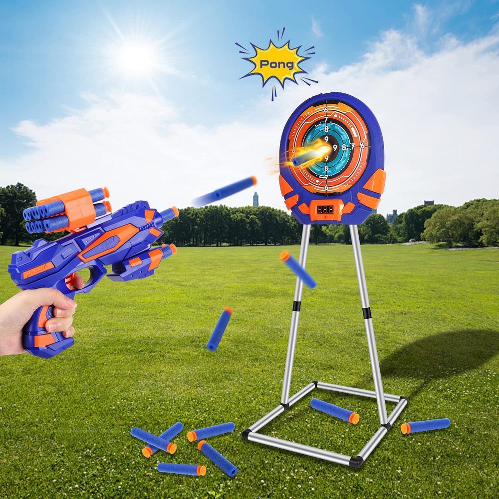 Fibevon compact practice target is portable for indoor or outdoor use.