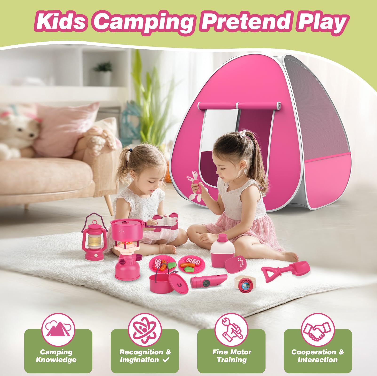 Fidecexv play food and cutlery set for interactive meals