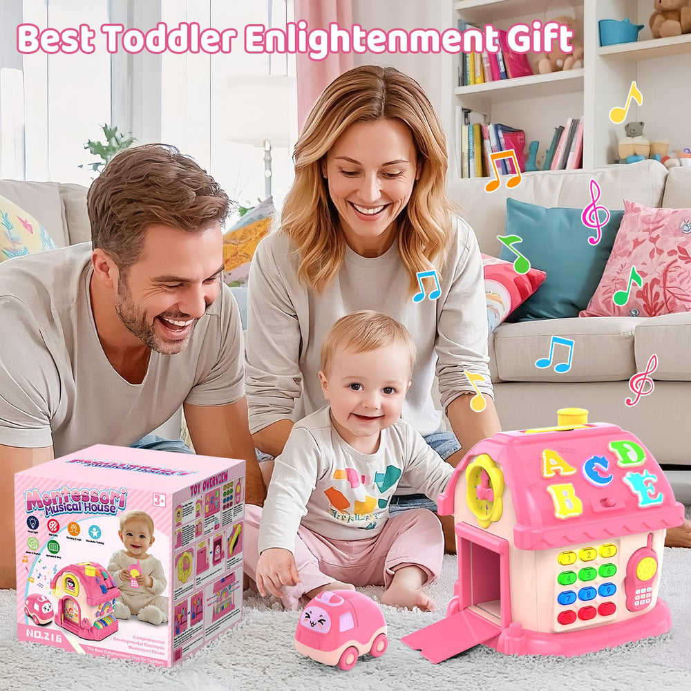 Fidecexv Montessori toy house bed stories feature supports language development and imagination.