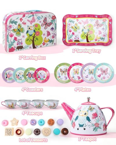 Fiderix Premium Tea Party Set desserts plate for cozy storytelling experiences