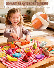 Fiderix smooth-edged pieces provide gentle handling for little hands.