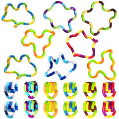 10pc fidget toy set with 18 colors for calming sensory play