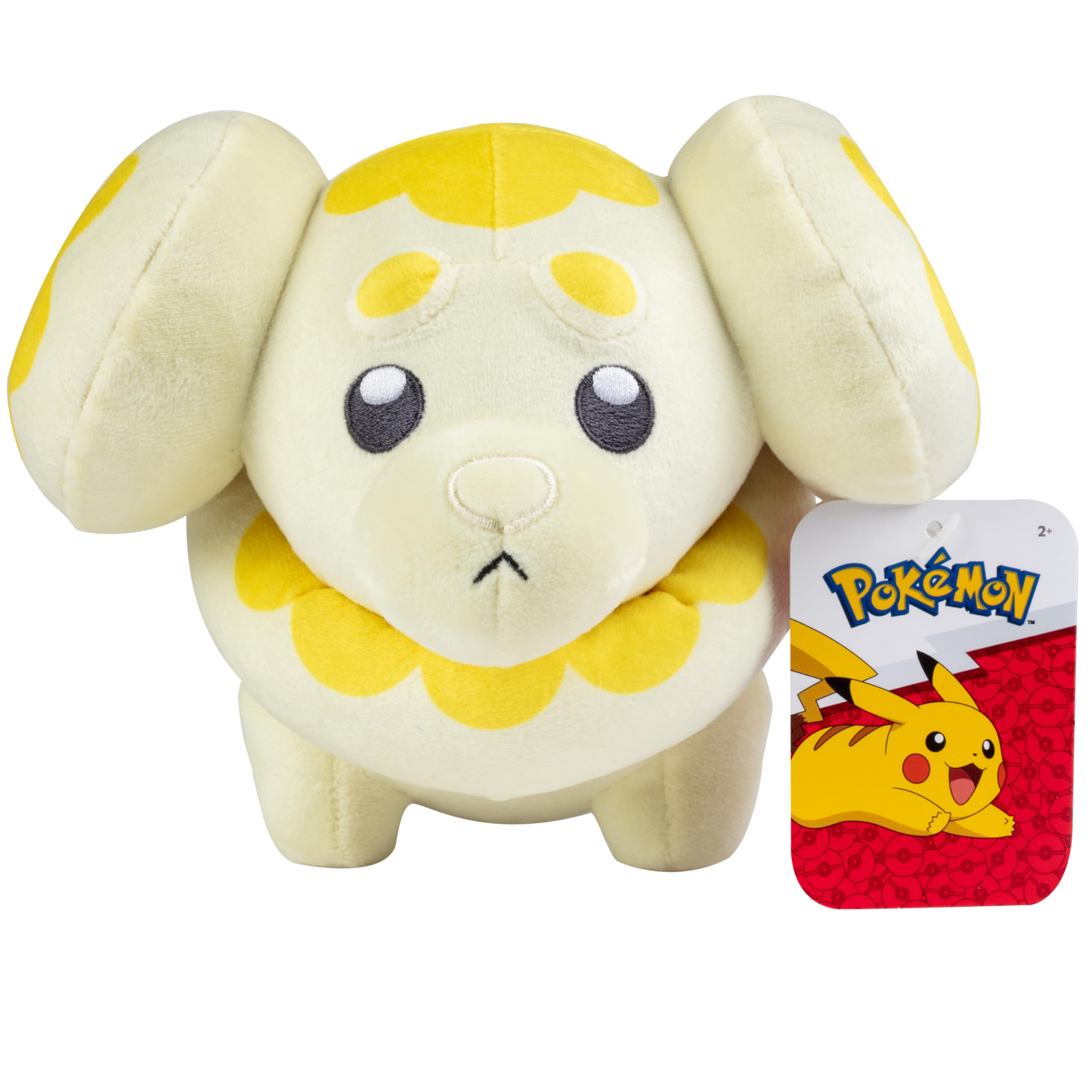 Fidough plush from Scarlet and Violet design with soft texture for hugs.