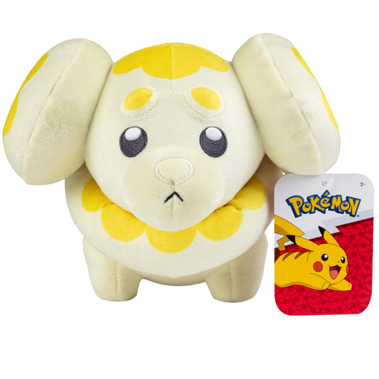 Fidough plush from Scarlet and Violet design with soft texture for hugs.
