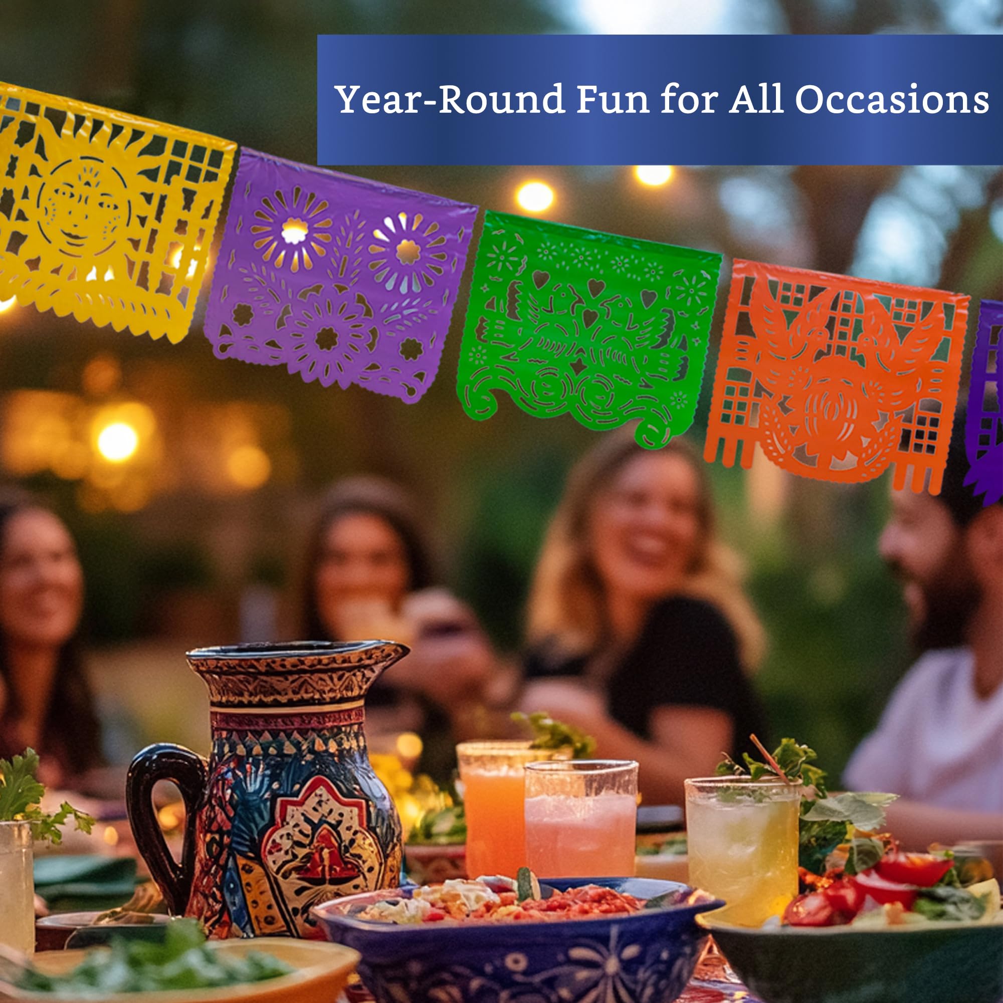 Fiesta Wraps banner setup ideal for birthdays and weddings