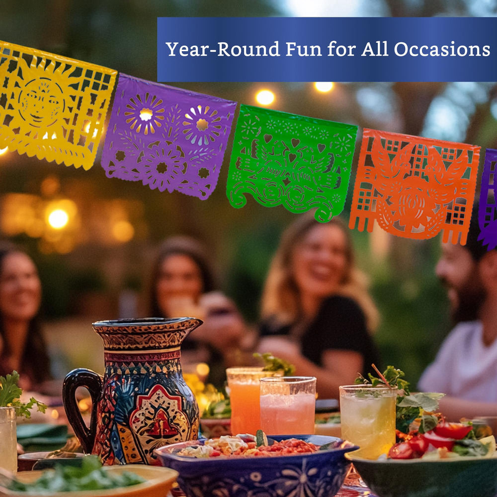 Fiesta Wraps banner setup ideal for birthdays and weddings