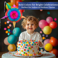 Fiesta Wraps easy-assembly pinata unfolds to fill and hang quickly.