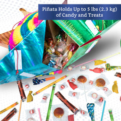 Fiesta Wraps folded pinata ships safely for easy setup