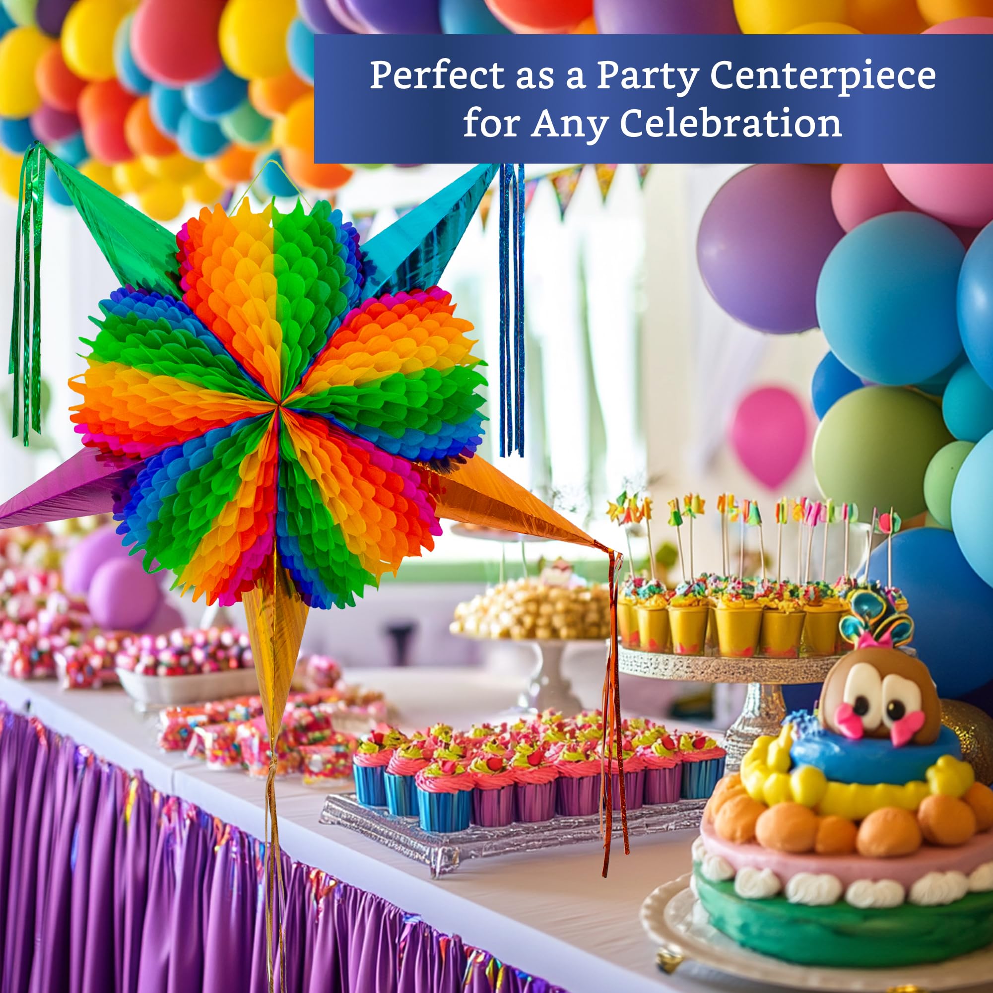 Fiesta Wraps pinata XL ideal for Cinco de Mayo celebrations.