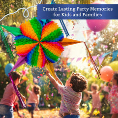 Fiesta Wraps pinata XL foil streamers closeup sparkle.