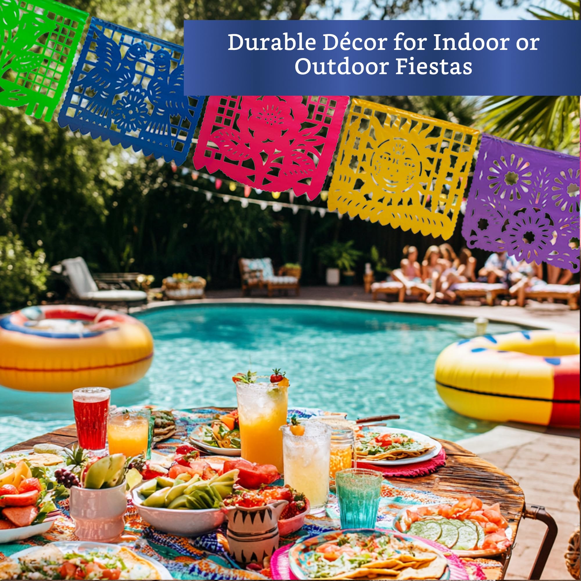Fiesta Wraps 18.4 ft banner designed for durable outdoor use