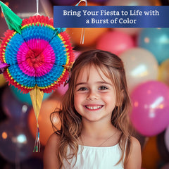 Fiesta Wraps pinata suitable for indoor or outdoor celebrations.