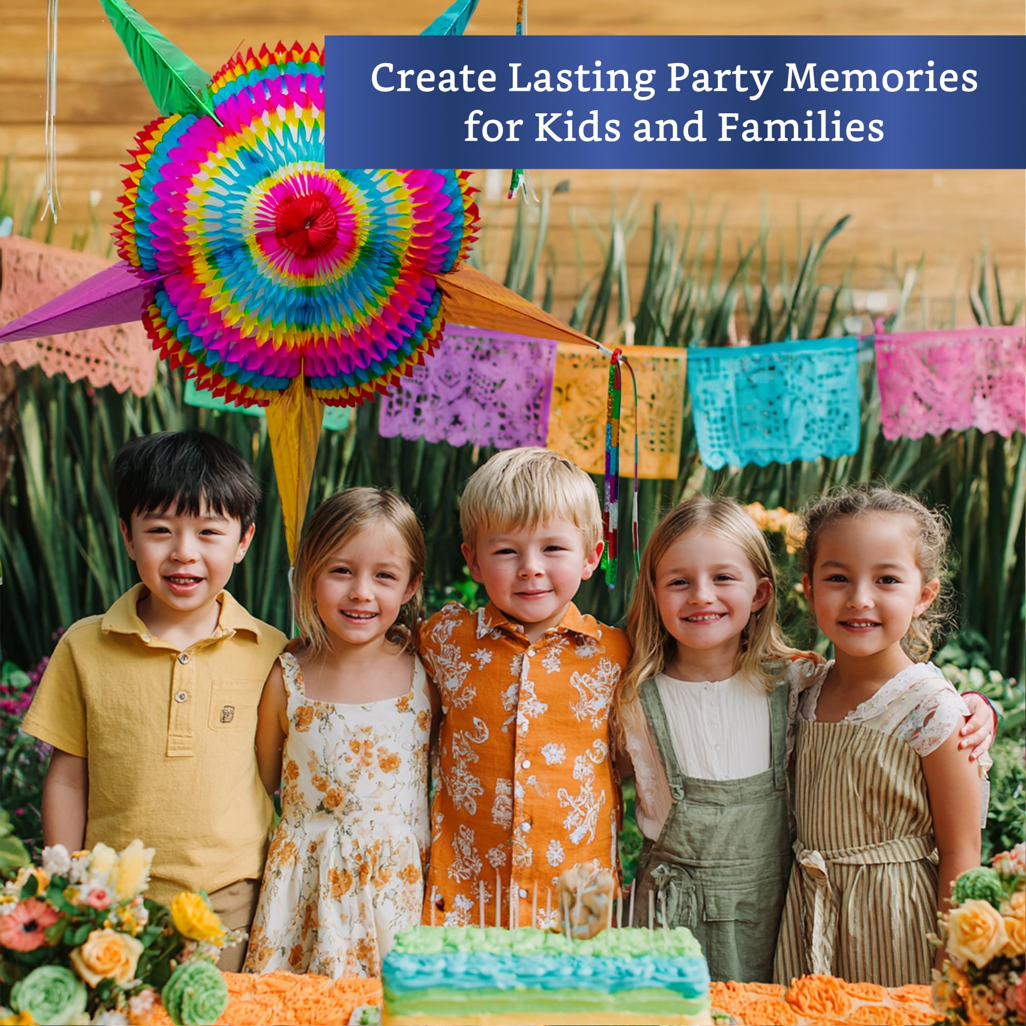 Fiesta Wraps large capacity 5lbs pinata ideal for candy and toys