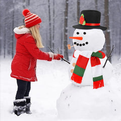 Fighting to Achieve 13PCS Snowman Kit pipe for a classic snowman look.
