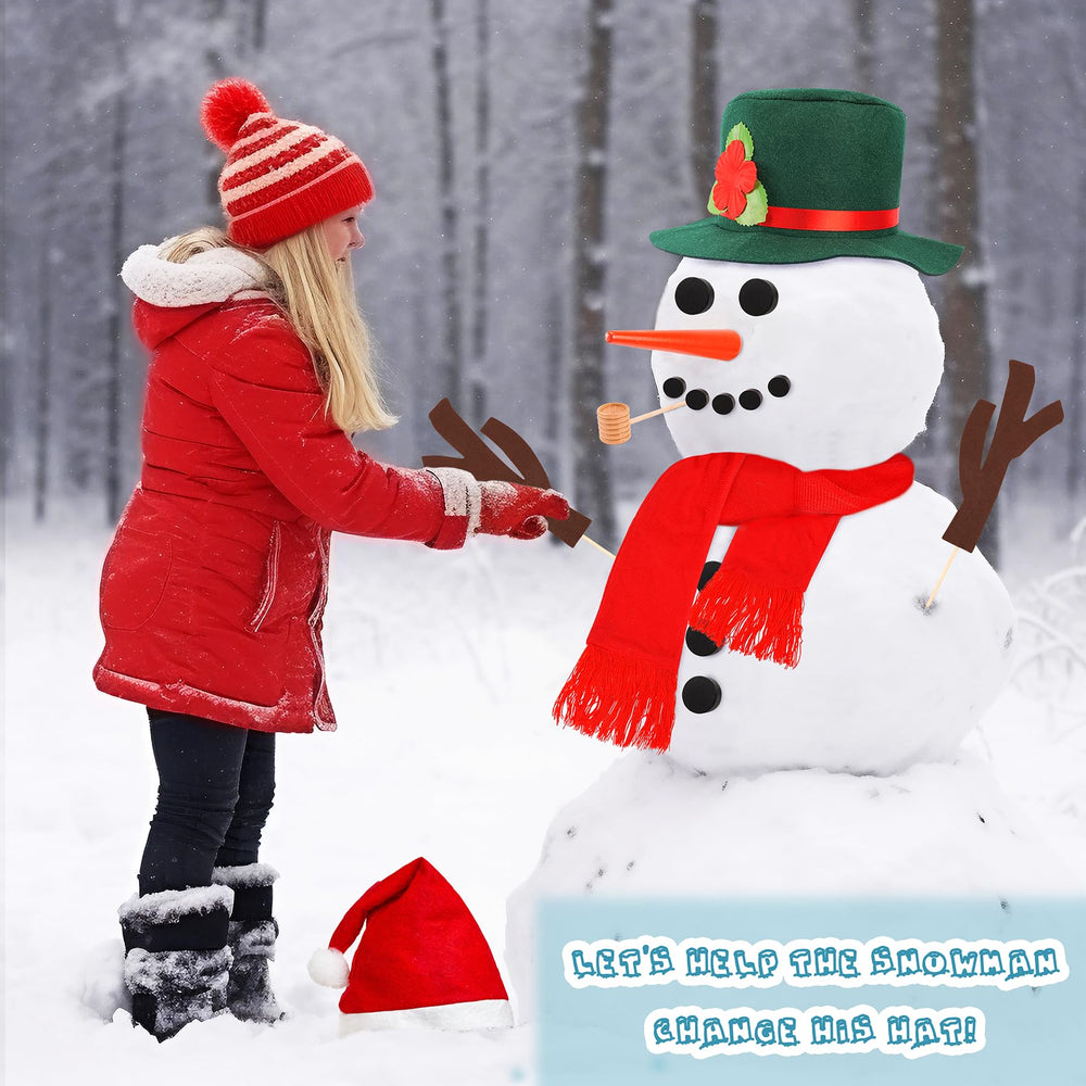 Fighting to Achieve Snowman Kit carrot nose for expressive facial details.
