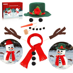 Fighting to Achieve 17Pcs Snowman Kit hats for creative outdoor decoration.