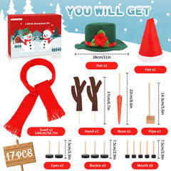 Fighting to Achieve Snowman Kit scarf and accessories for cozy seasonal builds.