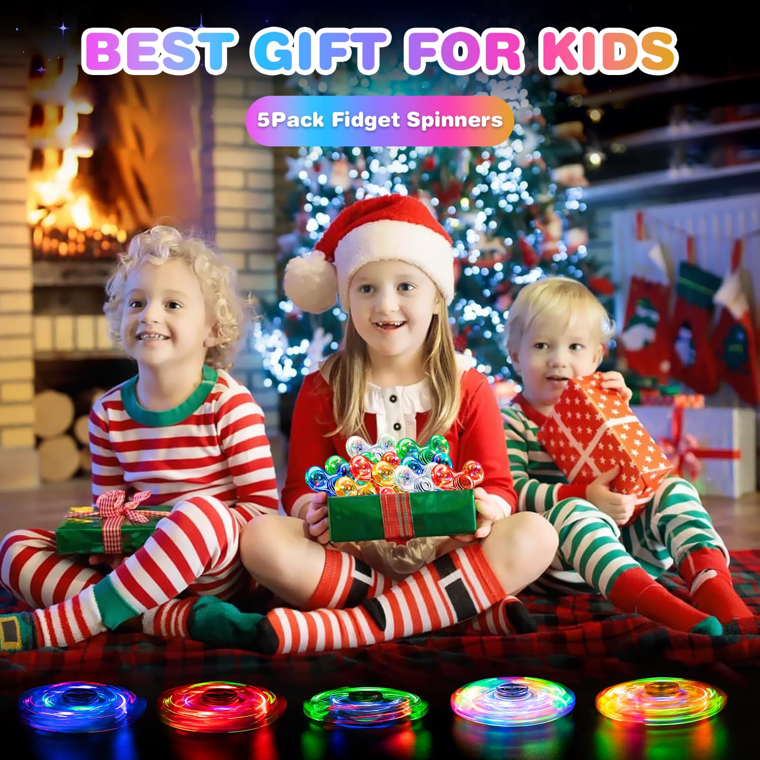 FIGROL light up spinner three modes provide versatile color effects