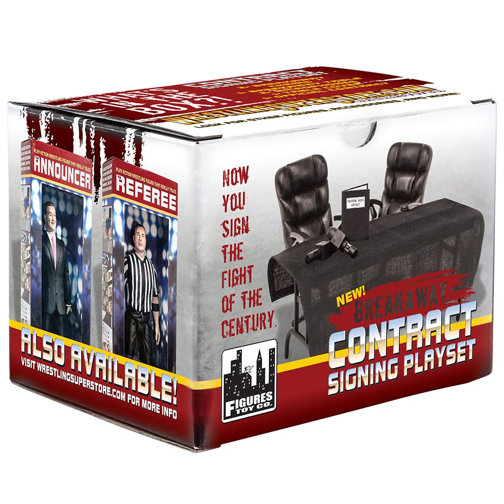 Figures Toy Company contract signing item enhances wrestling storytelling.