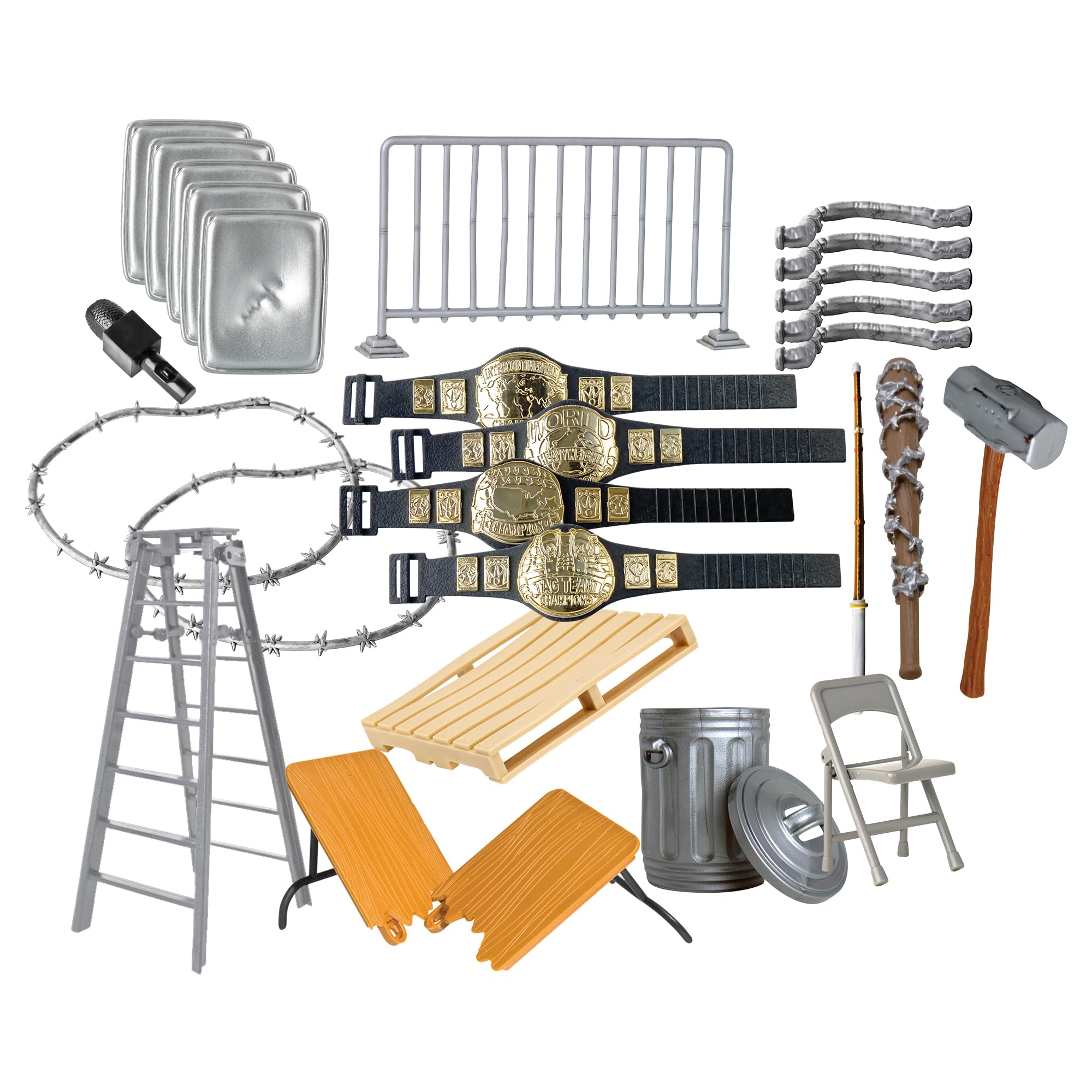 Figures Toy Company hardcore 26-piece accessory set breakable table for dramatic action