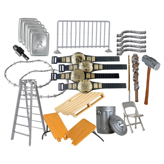 Figures Toy Company hardcore 26-piece accessory set breakable table for dramatic action