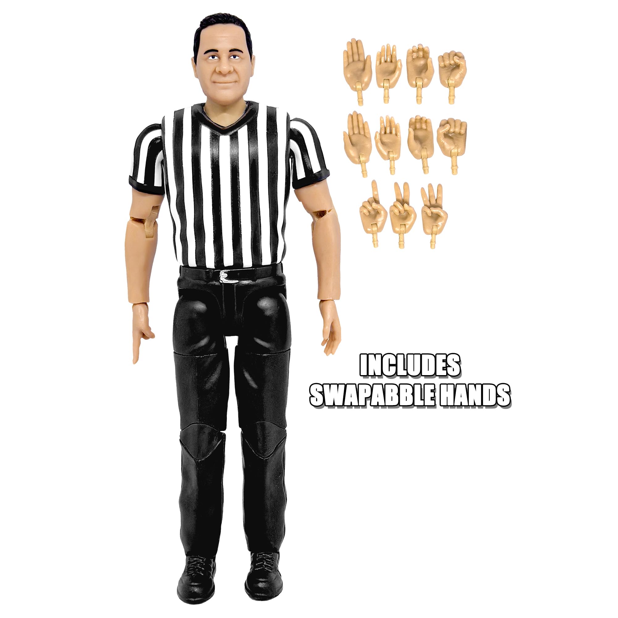 Figures Toy Company Referee gestures for believable calls and signals.