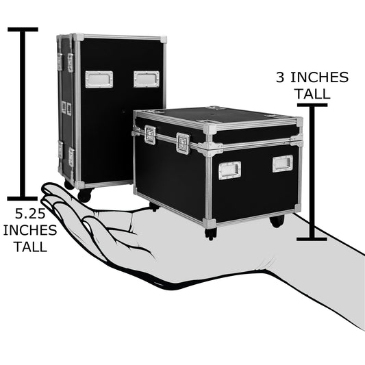 Figures Toy Company road case wheels in motion for dynamic posing