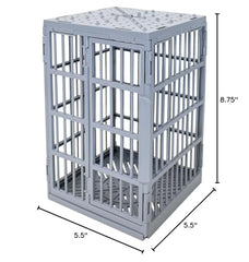 Figures Toy Company Shark Cage Jail Cell close-up highlighting sturdy plastic.