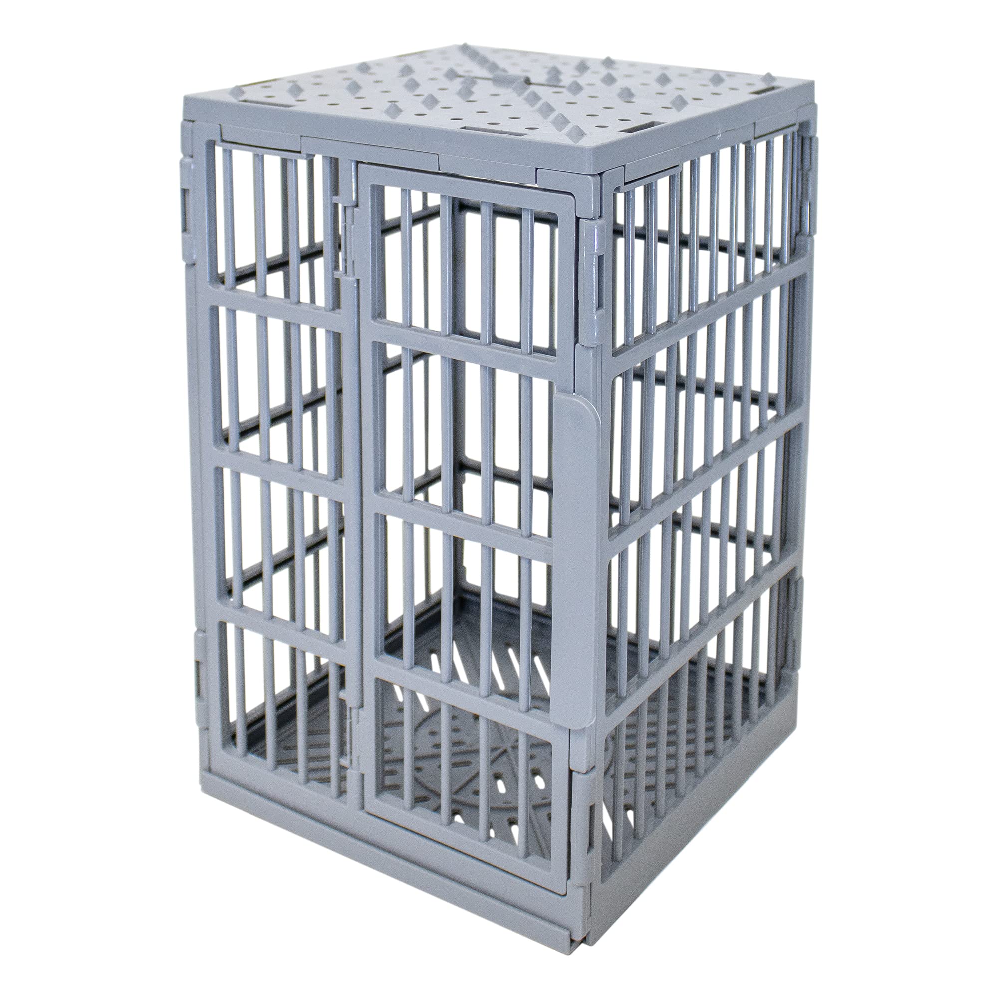 Figures Toy Company Shark Cage Jail Cell in a dynamic play setup with heroes and villains.