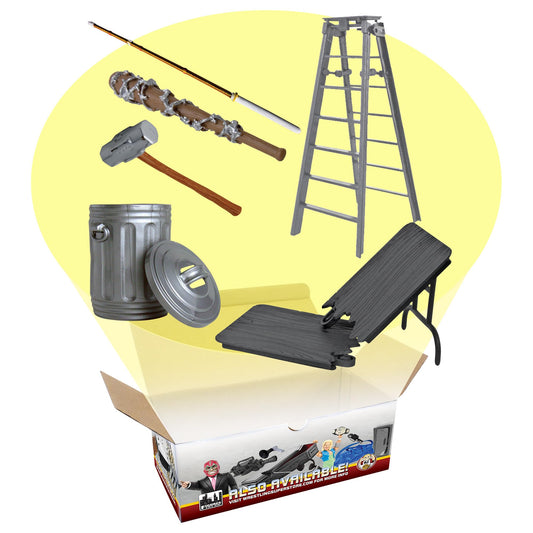 Figures Toy Company starter accessory set with breakable table for dramatic wrestling moments.