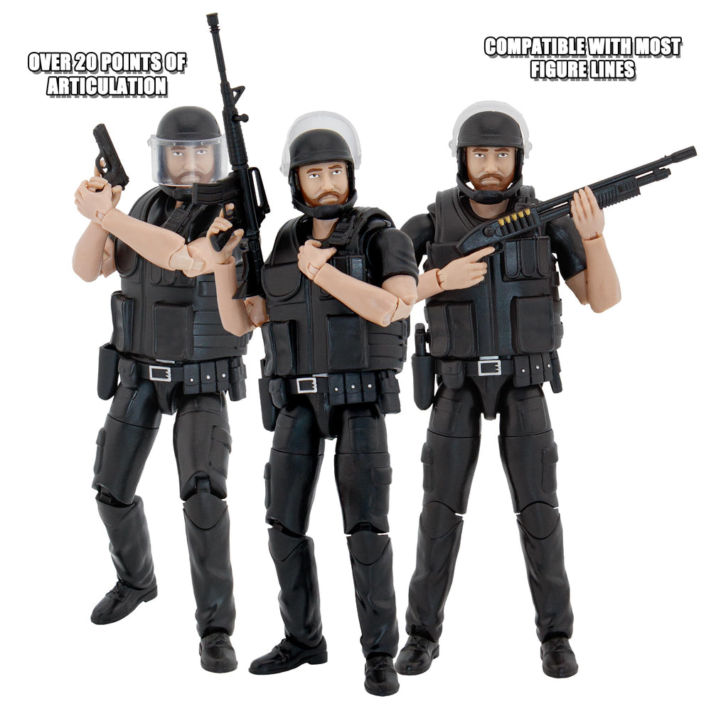 Figures Toy Company SWAT Officer vest and gear for detailed action display