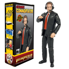 Figures Toy Company Ultimate Commentator Announcer with microphone for authentic play-by-play