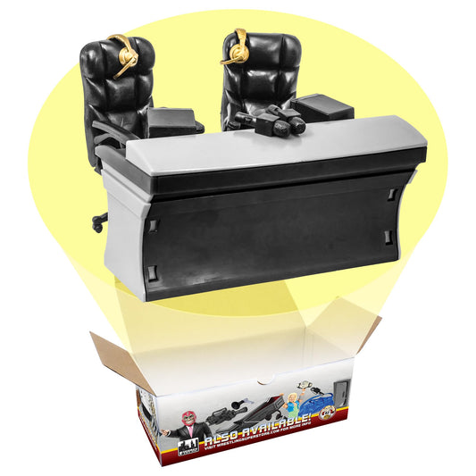 Figures Toy Company Ultimate Commentator Table for wrestling figure setups and action.