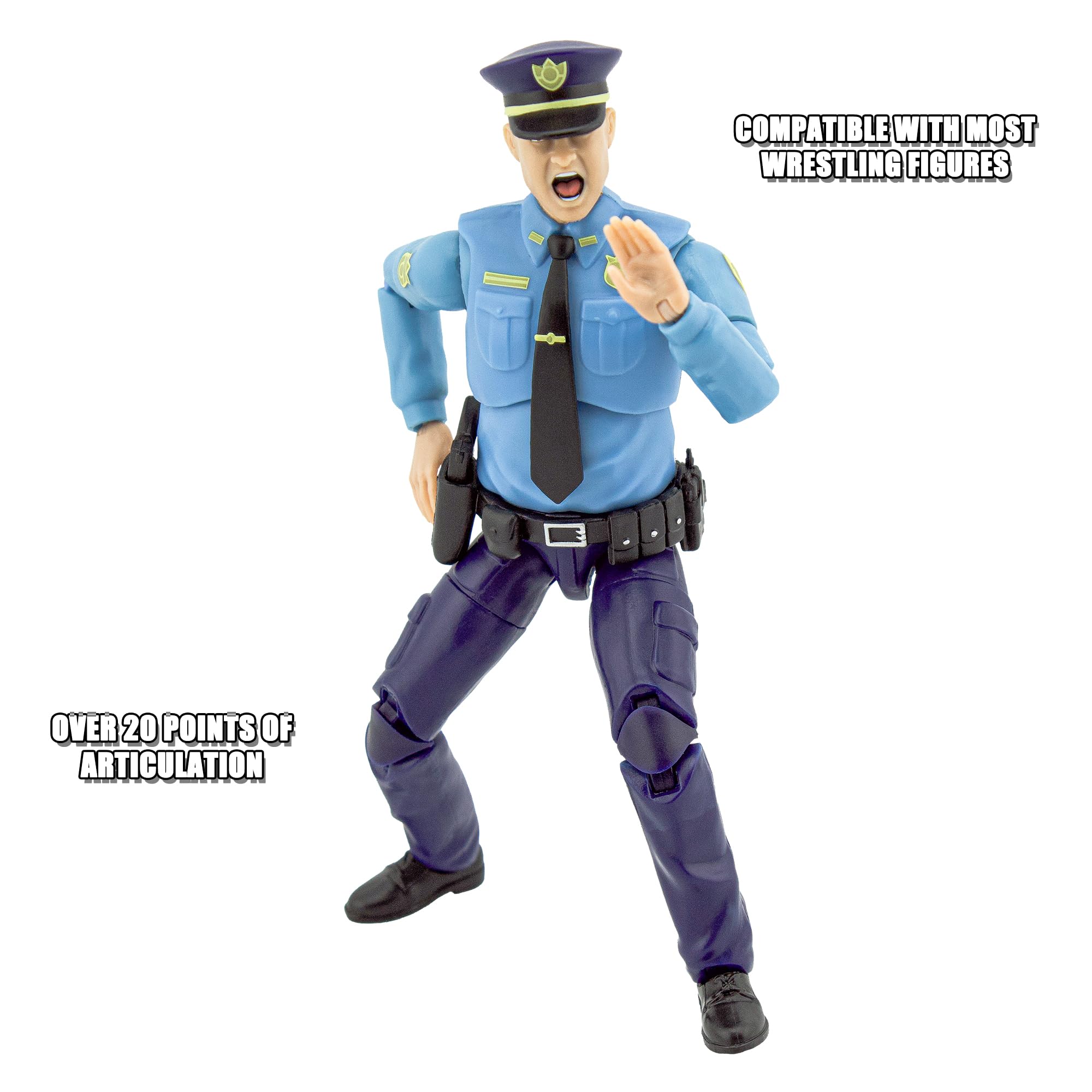 Figures Toy Company officer accessories set with interchangeable hands and heads.