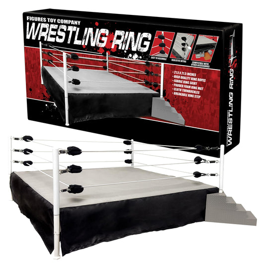 Figures Toy Company wrestling ring 21.5-inch layout for bold figure battles