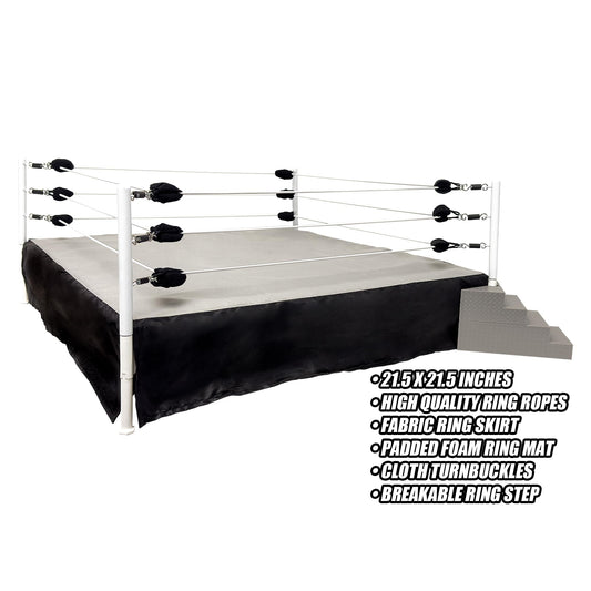 Figures Toy Company wrestling ring metal posts provide sturdy support for action poses