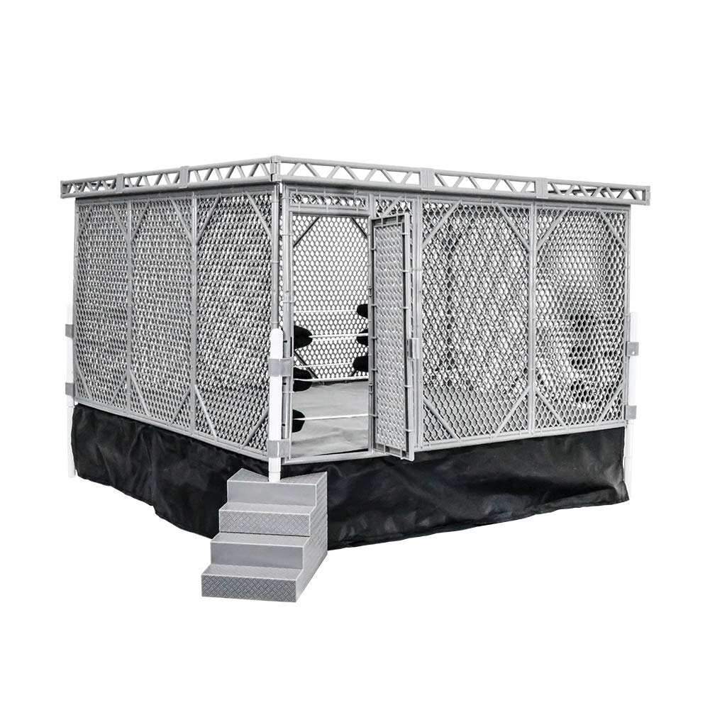Figures Toy Company steel cage panel detail with locking mechanism.