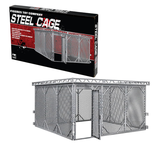 Figures Toy Company steel cage panel front shows rugged construction.