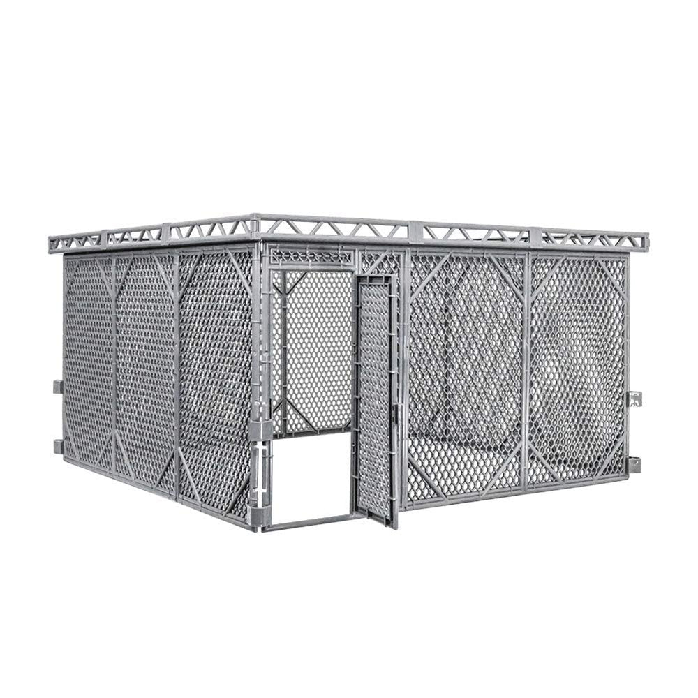 Figures Toy Company cage panel side view highlights sturdy metal frame.