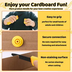 FIIOEOY 90-degree connectors for sturdy cardboard joints