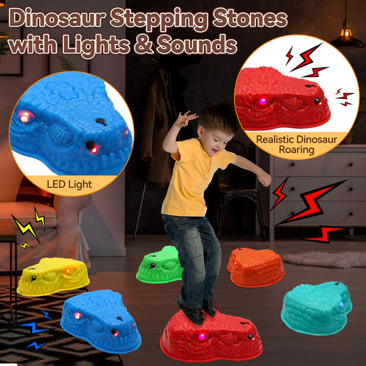 FIIOEOY roar and spray stones encourage imaginative dinosaur adventures and coordination