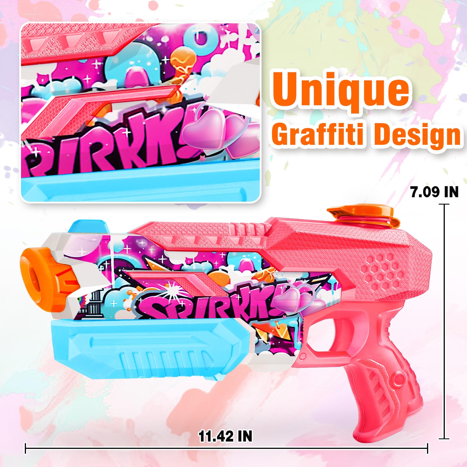 FIKAMD water guns on a sunny beach scene for summer fun