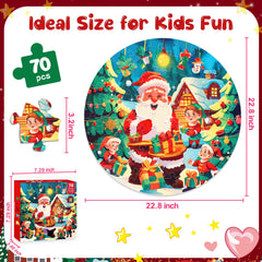 Fikamd large-piece puzzle for kids boosts motor skills with easy-to-handle pieces.