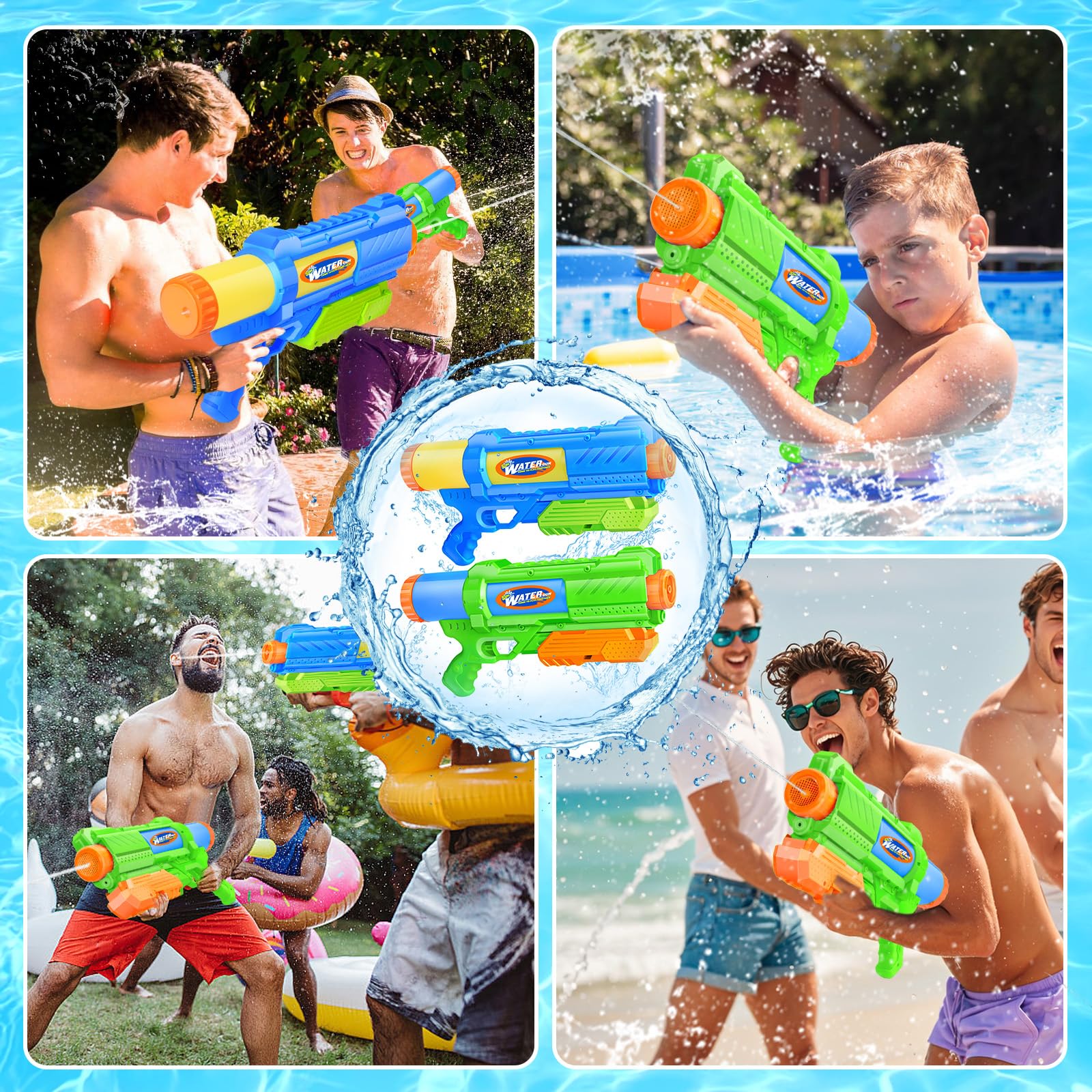 Fikamd two-pack for fun at pool, beach, or garden.
