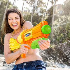 Fikamd vibrant colored water gun for kids and adults to share.