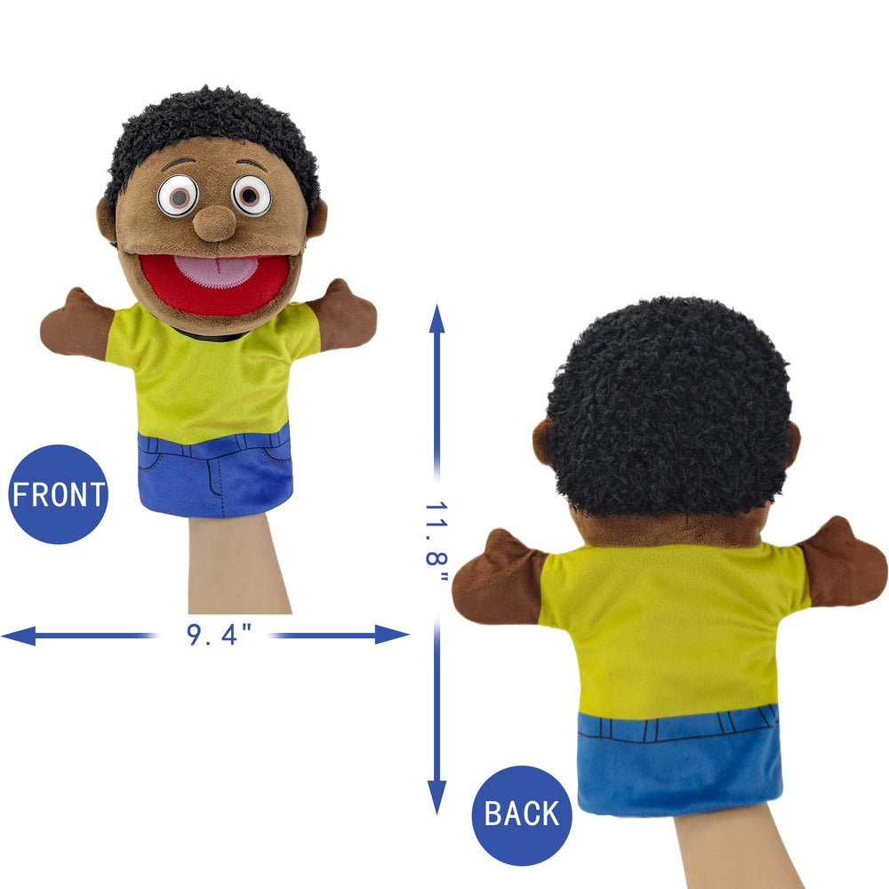 FIMIGID African-style grandfather puppet for family storytelling and teaching moments.