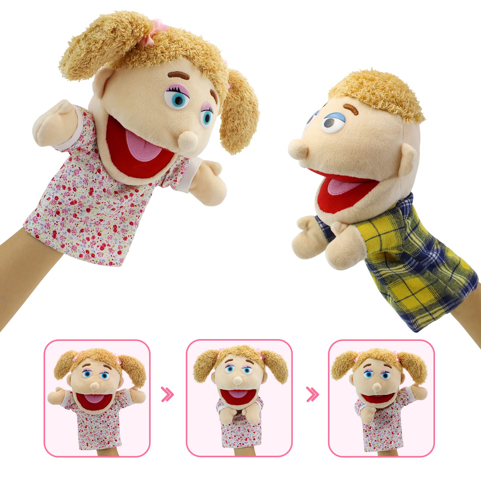 FIMIGID big-mouth design enhances expressions during stage play.