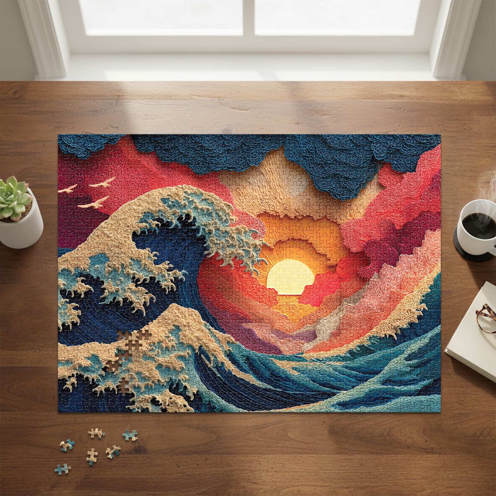 Final Piece Puzzles 1000-piece puzzle with premium inks yields crisp, lasting imagery.